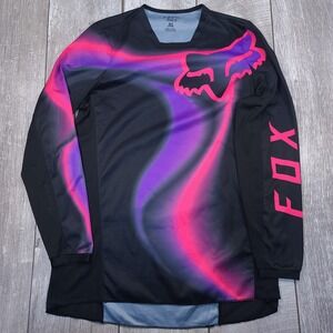 Fox Racing 180 Jersey Women XL Black Toxsyk Long Sleeve Motocross Top